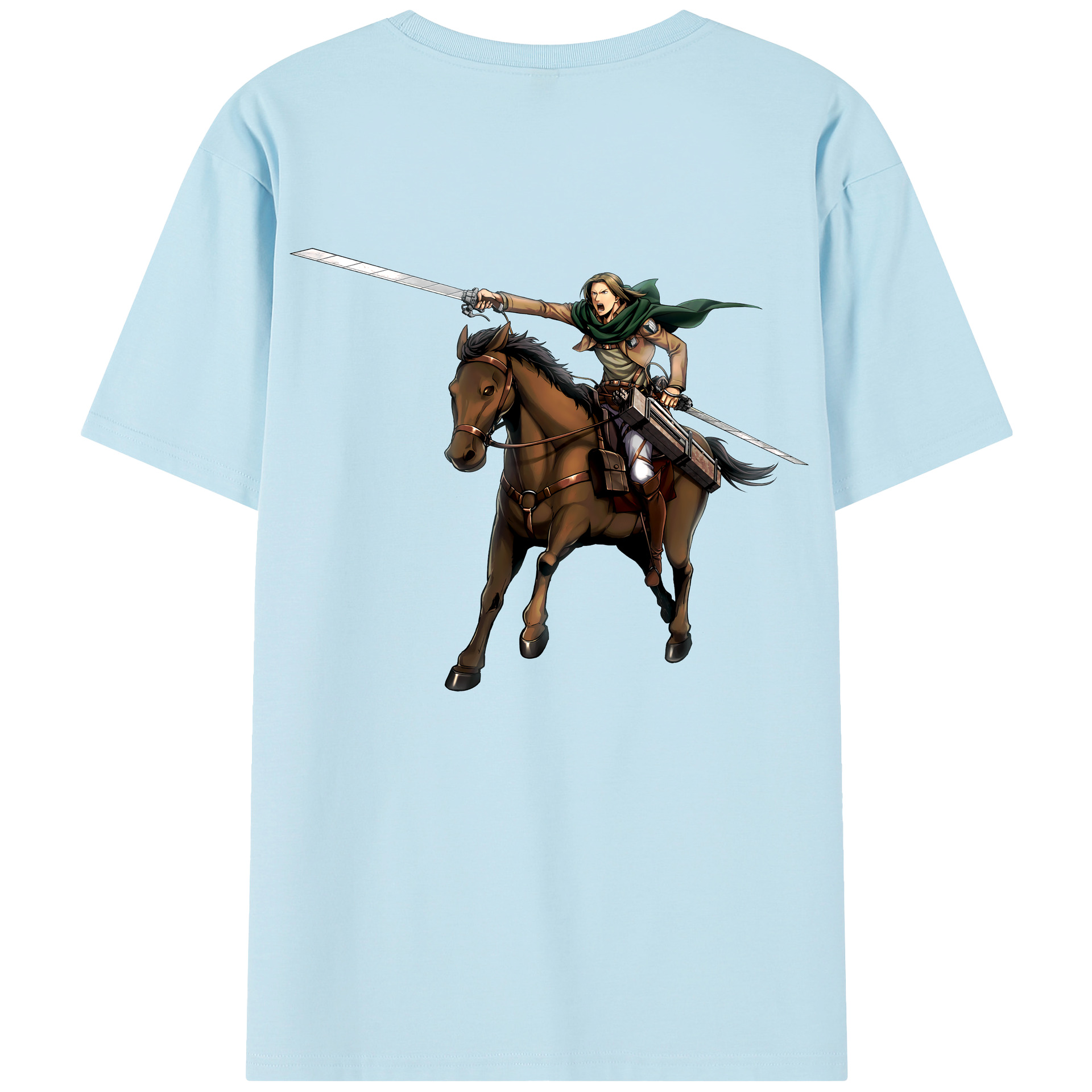 （画像用） 進撃の巨人 Attack on Titan 綿100％半袖Tシャツ（背面プリント）